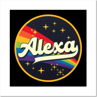 Alexa // Rainbow In Space Vintage Style Posters and Art